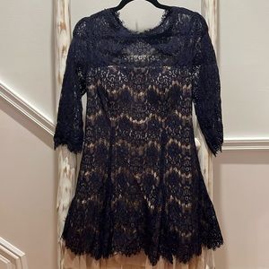 Betsy and Adam’s Women’s Lace Tulle Mini Dress